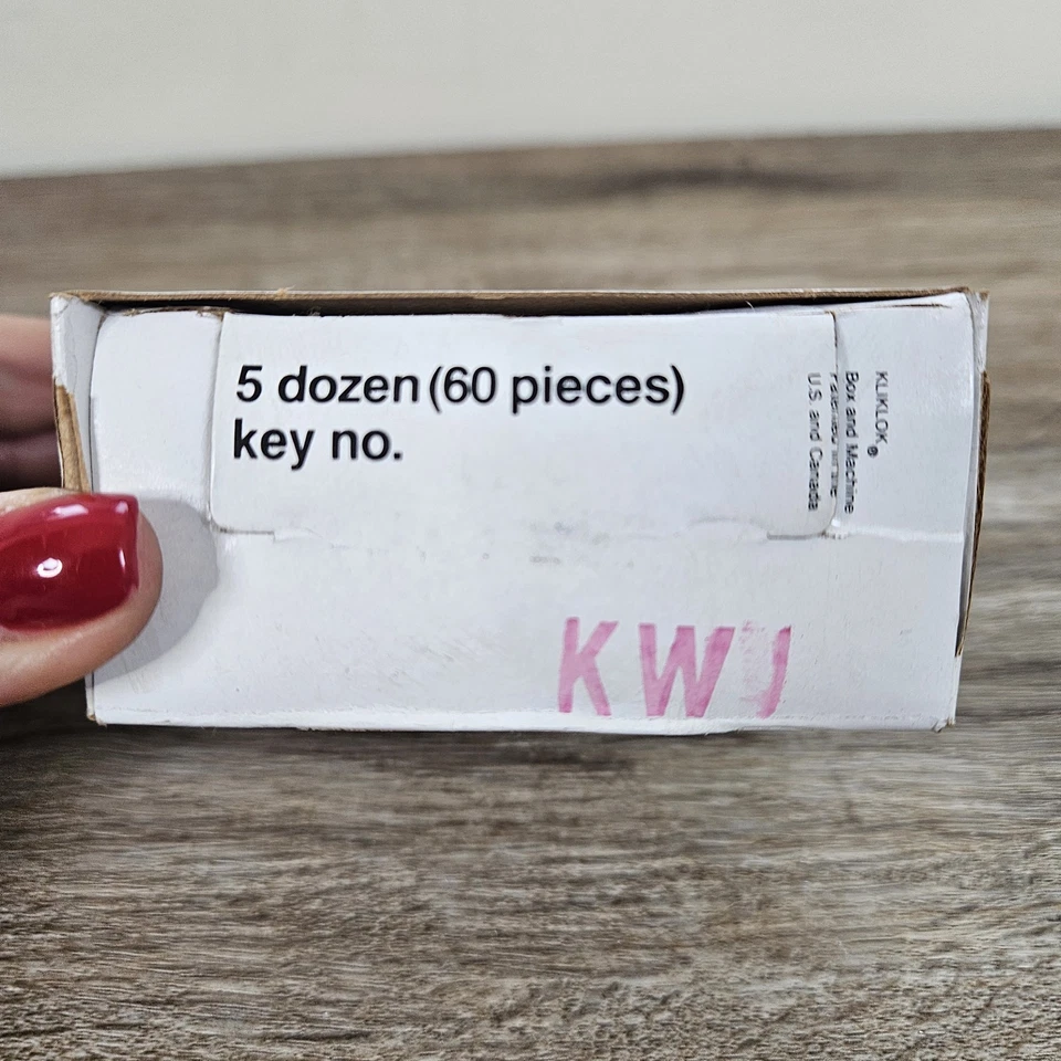 Vtg Cole Solid Brass Key Blank NOS Full Case Of 60 Model KW1 5 Dozen - Image 2 of 4