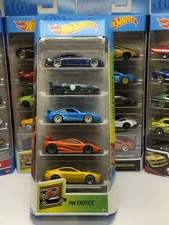 HOT WHEELS 2019 - 5 Pack HW Exotics Cadillac Jaguar Porsche McLaren Aston Martin