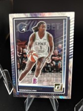 2025 Panini Donruss WNBA #17 Diamond Miller - Silver Light Burst Minnesota Lynx