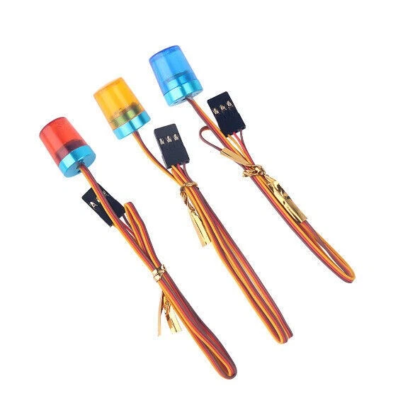 RC LED Warnleuchte Rundumleuchte Rundumlicht Lampe 5 LED Aluhalterung RC Auto - Bild 2 von 4