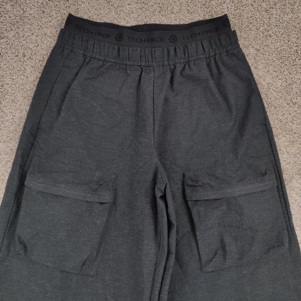 Nike Pants Women Medium Grey Baggy Cargo Wide Leg High Rise Tech Pack DV8489-032 - Image 2 of 4