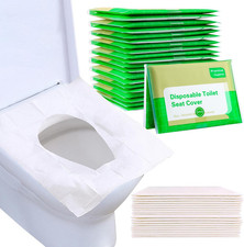 Disposable Toilet Seat Covers, 110 Pcs Flushable for Travel  Potty Training