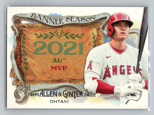 2022 Topps Allen & Ginter #BS-5 Shohei Ohtani Banner Seasons