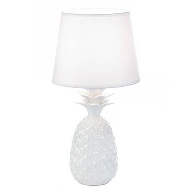 Pineapple Topped Table Lamps (White)