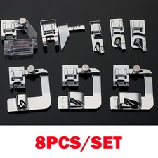 8Pcs/set Rolled Hem Presser Foot Set Compatib...