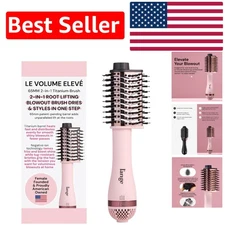 Effortless Blowouts: 65MM Titanium Brush Dryer with Frizz-Free Ionic Features