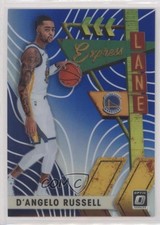 2019 Panini Donruss Optic Express Lane Blue Prizm 75/85 D'Angelo Russell #21 7m3