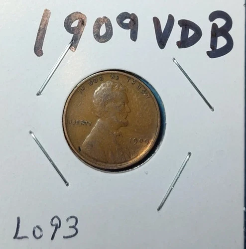 1909 VDB Lincoln Cent / Fine F / Low Shipping