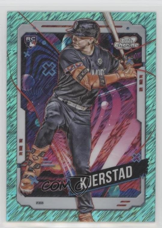 2024 Topps Cosmic Chrome Aqua Equinox Refractor 29/199 Heston Kjerstad #177 11kh