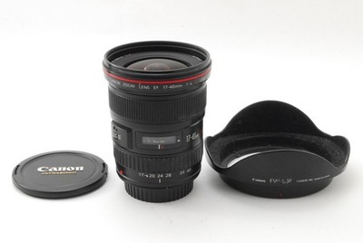 [Near MINT] Canon EF 17-40mm f/4 L USM AF Zoom Lens w/ Hood From JAPAN