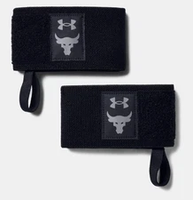 Under Armour Project Rock Wrist Wraps Training Lifting Unisex One Size Black NWT
