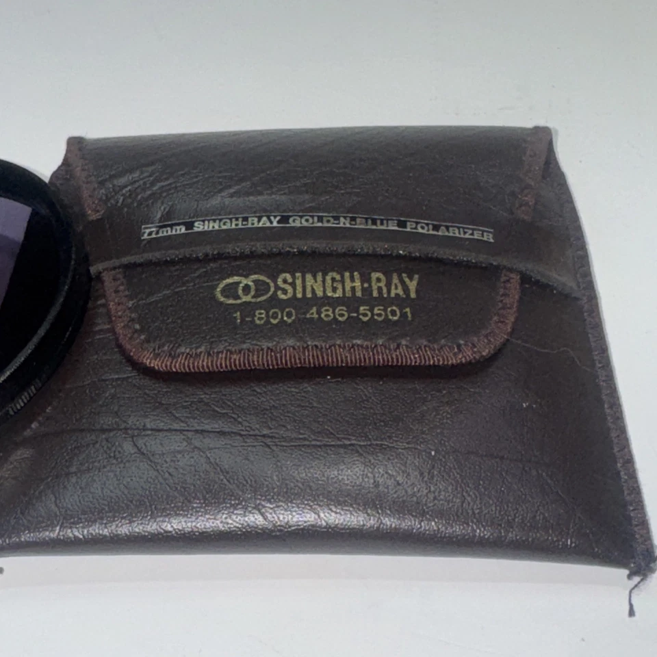 Singh-Ray 77 mm Gold N Blue Polarizer With Leather Pouch - Image 3 of 4
