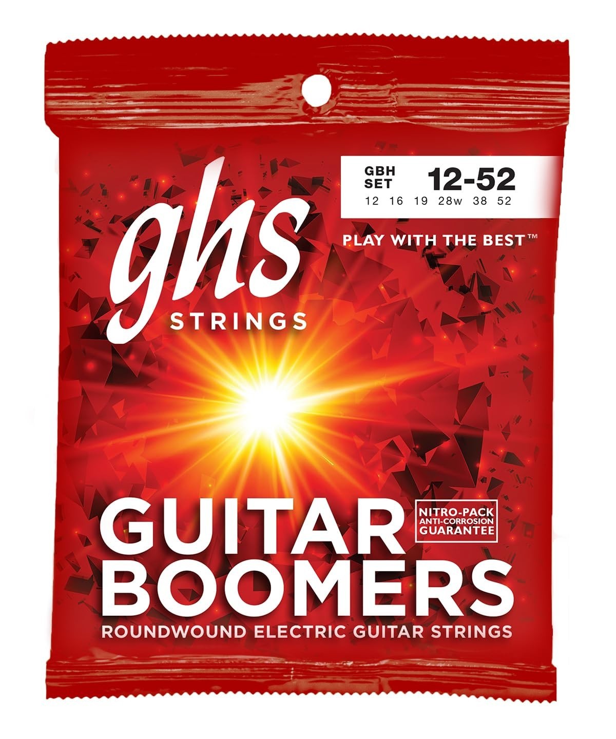GHS GBH SET cordes guitare électrique BOOMERSGuitar Boomers Heavy 12-52