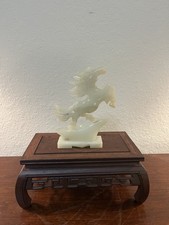翡翠马动物中国风雕像、雕像| eBay