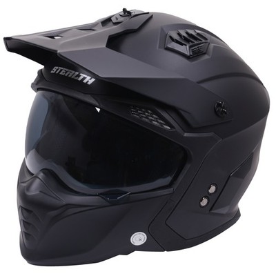 Stealth Fighter HS711 Plain ECE 22.06 leichter Motorradhelm
