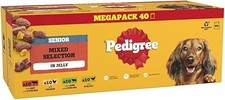 PEDIGREE Senior Dog Food Pouches Chunks in Jelly 40 x 100 g Multipack 4.31 per kilo