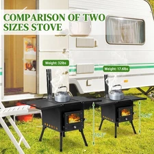 Camping Wood Stove Outdoor Portable Tent Wood Burning Stove for Cooking Camping