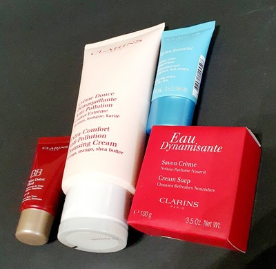Clarins Creme Douce 200ml, Seife,  Hydra Essential, BB Skin Detox Fluid 4x Neu