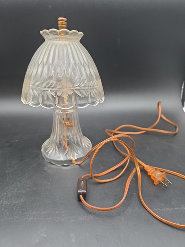 Vintage Princess House Crystal Lamp Romance Collection Boudoir 10.5”