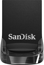 SANDISK - Ultra Fit 128GB USB 3.1 Flash Drive - Black