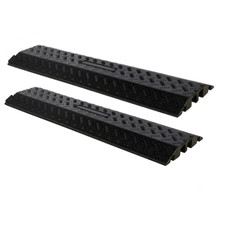 2x 2 Fach Kanal PVC Kabelbrücke Überfahrram...