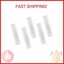 5 Pcs 1 oz Refillable Toothpaste Tubes, Empty Travel Bottles, Reusable Mini Loti