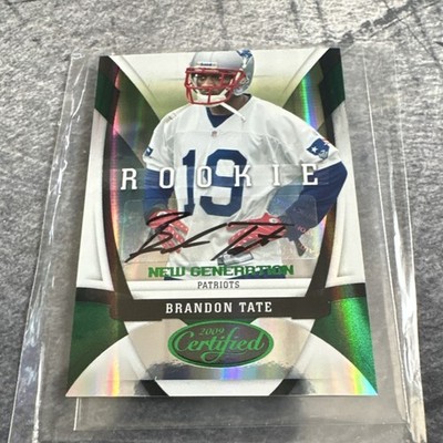 Panini 2009 Certified Brandon Tate #135 New Generation Rookie Auto /5 Patriots