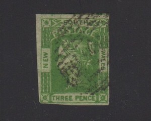 1852 Australia New South Wales Sc# 17 Used Cat $190.00