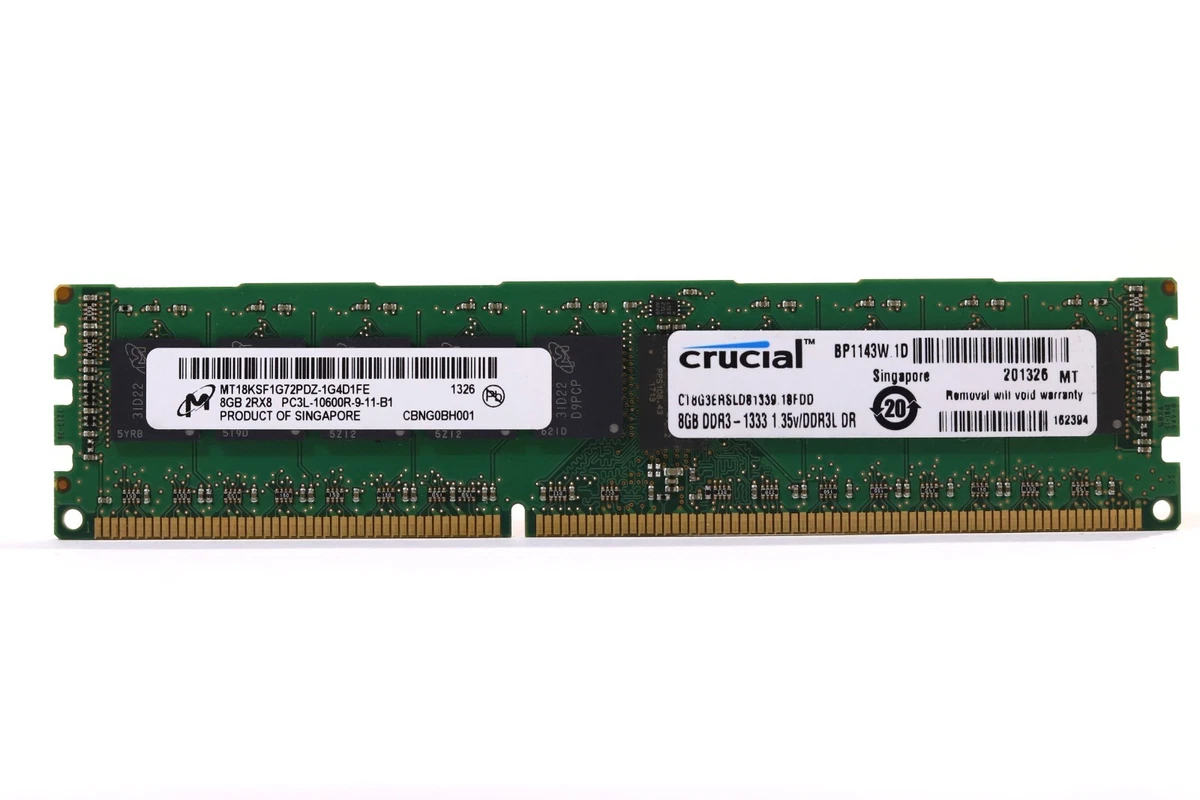 25+ PC3L-10600R Bus Speed DIMM Network Server Memory (RAM) for