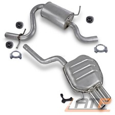 SCHALLDÄMPFER AUSPUFF FÜR SKODA OCTAVIA +COMBI VW GOLF 5 VARIANT JETTA 1.4 TSI