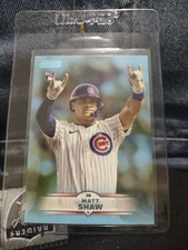 2025 Topps Stadium Club Matt Shaw RC Light Blue Parallel #65 Chicago Cubs SP