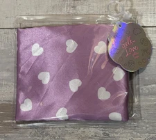 Target Bullseye’s Playground Self-Love Pillow Case - Purple/White/Hearts - NEW