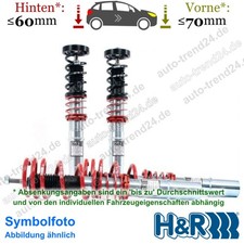 Monotube Fahrwerk 40-70mm, 30-60mm Tieferlegung ua.: BMW 3er Cabriolet E30 85-93
