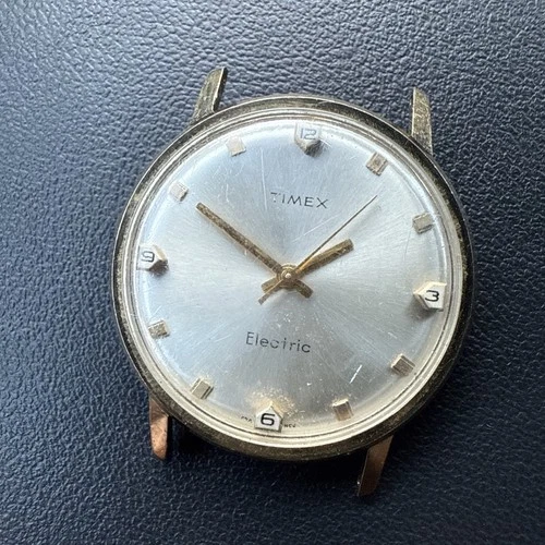 Timex Electric White Dial Mens Vintage 1960s Watch