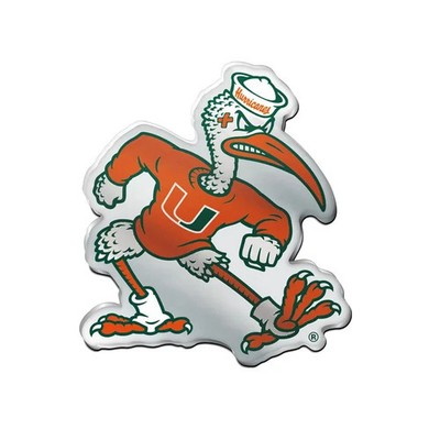 MIAMI HURRICANES PREMIUM ACRYLIC 3-D AUTO EMBLEM NCAA LICENSED