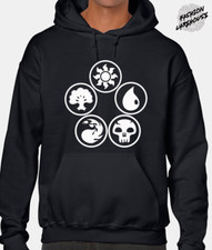 Image of Magic the Gathering Hoody Hoodie Mana Land Mirage MTG RPG Dungeons Cool Design