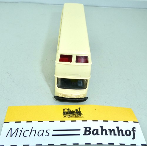 Doppelstockbus Präfekt Bus 25 beige undekoriert mini car ses H0 1/87 å - Picture 2 of 7
