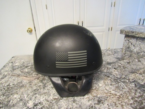Fulmer AF90 FMVSS 218 DOT American Flag & Eagle Motorcycle Helmet. Size Medium