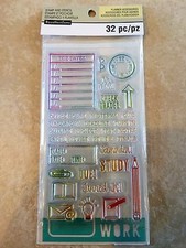 Recollections 501853 School Creative Year Planner Clear Stamp  Stencil Set New