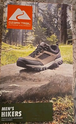 Ozark Trail Stone men's hiker shoes, Size 13 , taupe / black New In Box