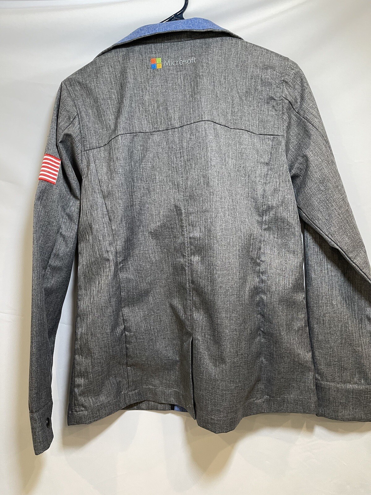Microsoft woman’s gray jacket size medium - image 13