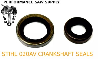 NEW CRANKSHAFT SEALS FITS STIHL 020AV SAWS CLUTCH & FLYWHEEL SIDE