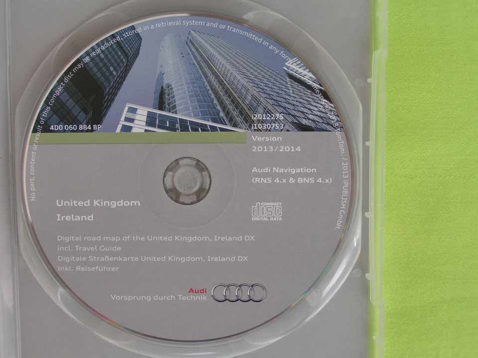 CD NAVIGATION DX ENGLAND IRLAND 2014 AUDI RNS-D RNS 4.0 BNS A2 A3 A4 A6 A8 TT - Bild 3 von 4