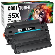 1PK CE255X 55X Toner Cartridge for HP LaserJet 3010 Enterprise 500 MFP M525dn