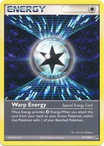 Pokemon Card - Power Keepers 91/108 - WARP ENERGY (uncommon) - NM