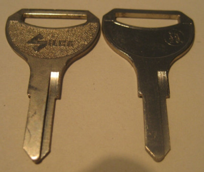 Yamaha Oldtimer Motorräder,  Zündschlüsselrohling Silca YH20 Profil 2611-2625