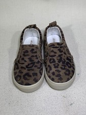 Freshly Picked Shoes Size 5 Slip-On Leopard Animal Print White Soles