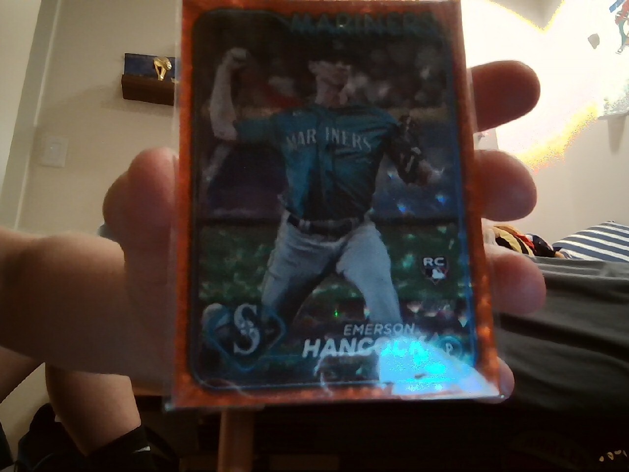 2024 Topps Series 1 - Orange Crackle Foil #39 Emerson Hancock /299 (RC)