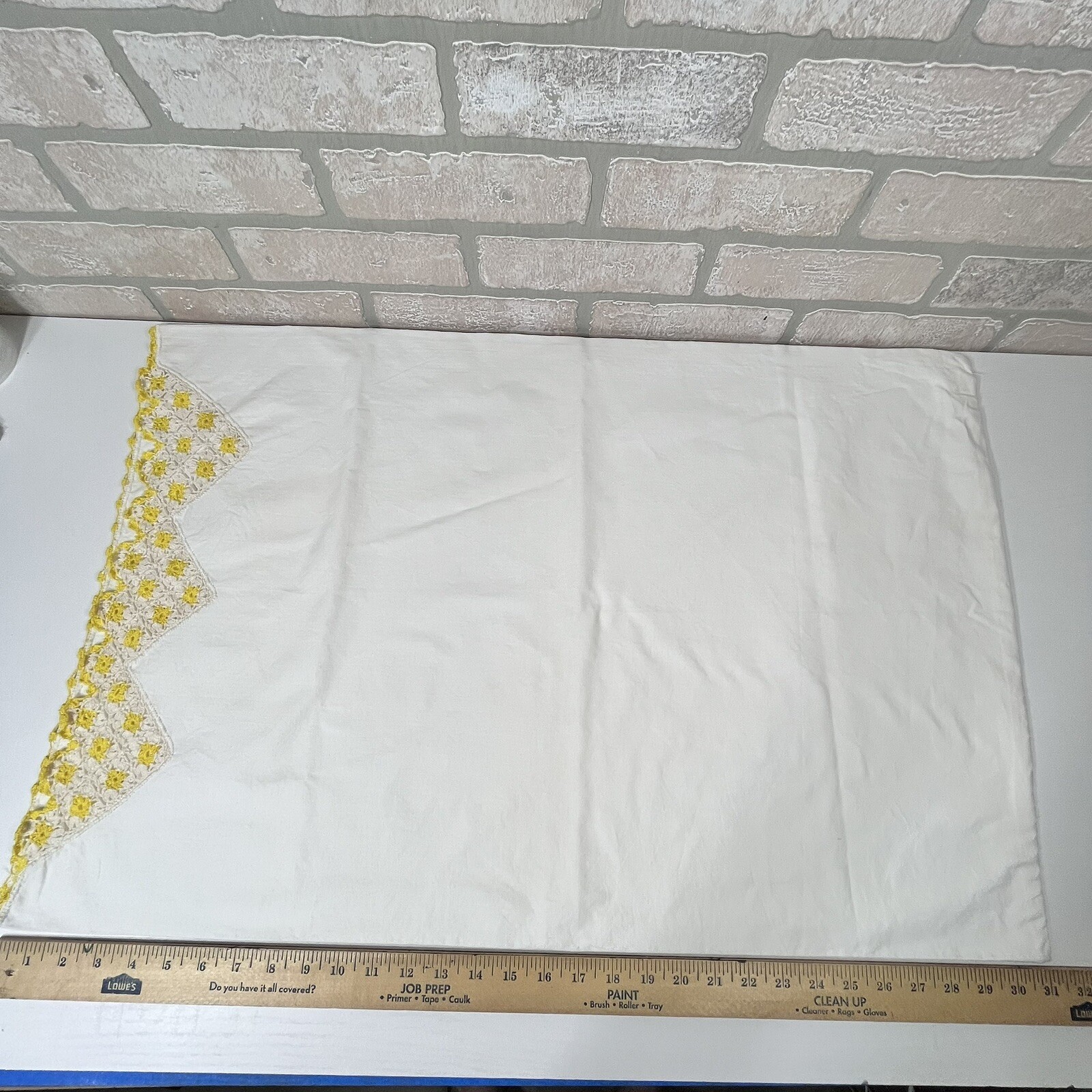 Vintage Crocheted Embroidered Pillowcases Lot of 4 Rosettes eBay