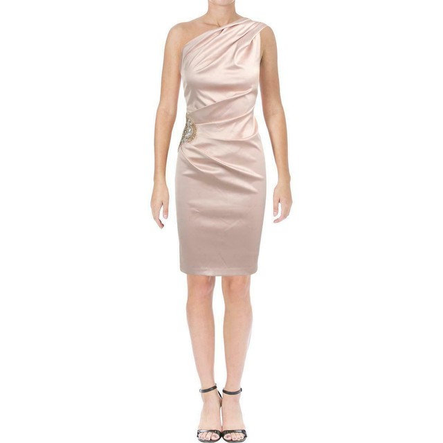 eliza j feather cocktail dress